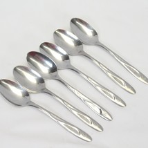 Americana Star Teaspoons Stainless 6&quot; Lot of 6 - £14.84 GBP