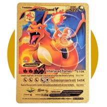 Pokemon Novelty Art Card (PC): Charizard V, Gold Foil - £7.45 GBP