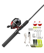Zebco 404 Spincast Reel and Fishing Rod Combo, 5&#39;6&quot; 2-Piece Durable Fibe... - $107.96