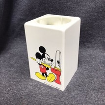 Vintage Walt Disney Mickey Mouse Brushing Teeth Dixie Cup Holder Dispenser  - £9.60 GBP
