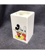 Vintage Walt Disney Mickey Mouse Brushing Teeth Dixie Cup Holder Dispenser  - $12.28