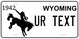 Wyoming 1942 License Plate Personalized Custom Auto Bike Motorcycle Moped Tag - $10.99+