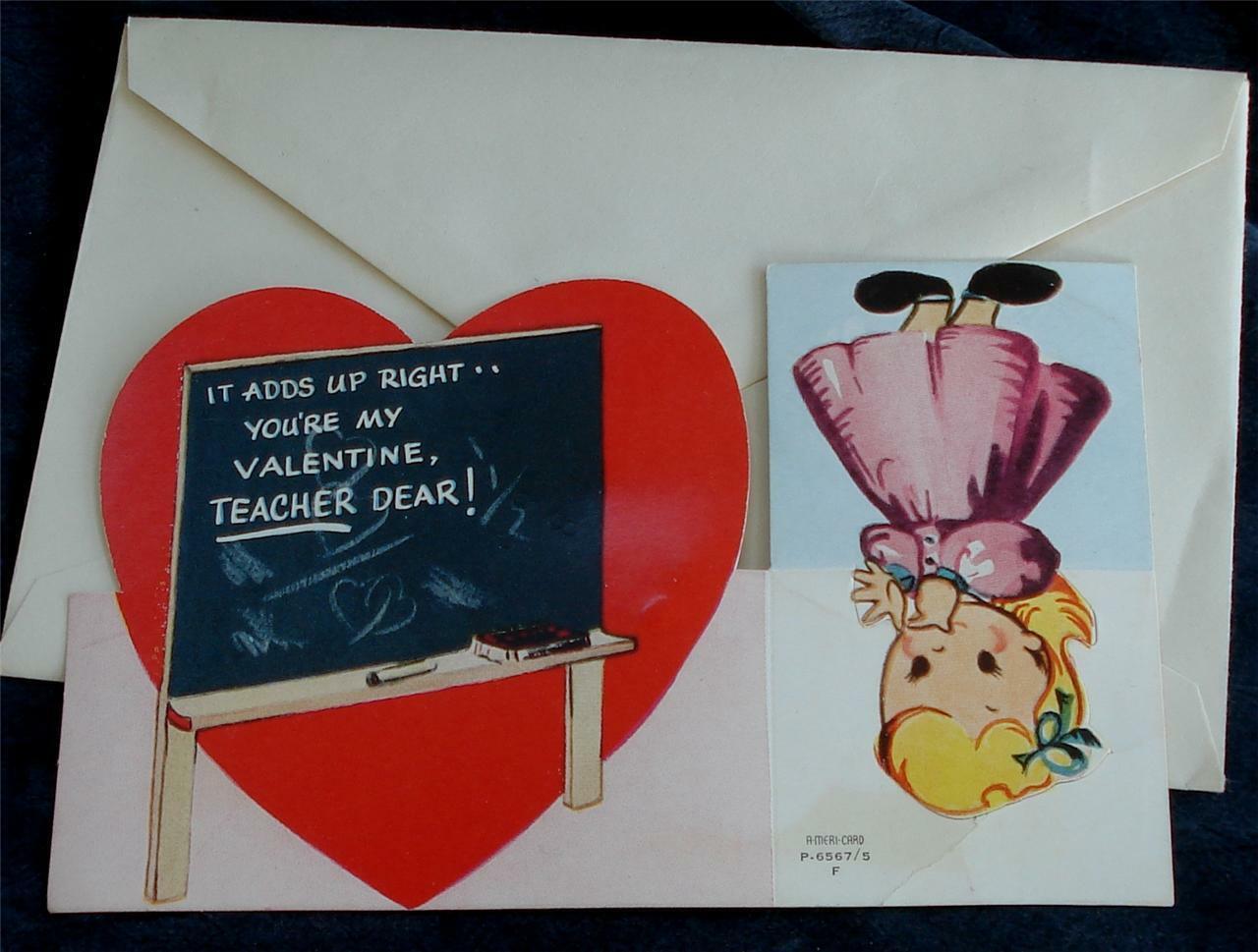 Vintage Valentine&#39;s Day Card, GOOD CONDITION, CUTE - $1.97