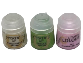 Citadel Colour Paint Dry Niblet Green Changeling Pink Terminatus Stone L... - £18.10 GBP