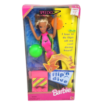 Vintage 1997 Barbie Doll Mattel Speedo Flip &#39;n Dive New In Box # 18980 - £29.61 GBP