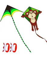 -2 Pack Classical Prairie Delta Kite For Kids &amp; Adults,And Cartoon Monke... - £24.96 GBP