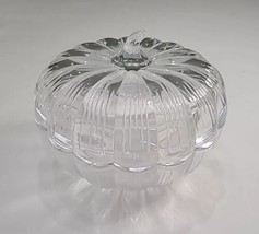 Marquis by Waterford 8&quot; Crystal Covered Pumpkin Candy Dish Bowl - £43.27 GBP