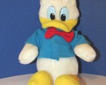Plush Donald Duck Disney land World parks  11-15&quot; Stuffed vintage Korea - £6.56 GBP