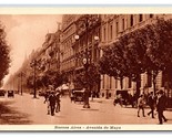 Avenida De Mayo Street Vista Buenos Aires Argentina Unp Wb Cartolina - £4.78 GBP
