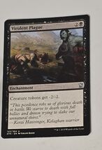 Virulent Plague Dragons of Tarkir Regular Black Enchantment All Tokens -... - $1.44