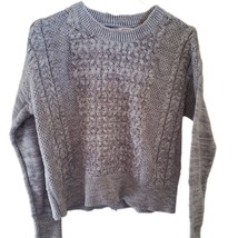 Mossimo Supply Co. Gray Cable Knit Long Sleeve Sweater - $9.75