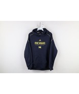 Vintage Adidas Boys Large Spell Out University of Michigan Football Hood... - $39.55