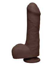 The D 7 Inch Uncut D With Balls Suction Cup Ultraskyn Chocolate - £41.03 GBP