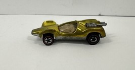 Hot Wheels Redline Mantis 1969 Yellow Capped Wheels White Int. - Made In... - $138.59