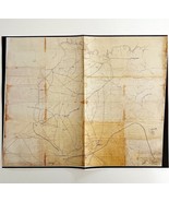 Blood Stained Map Gen McPherson Civil War Reproduction 12 x 10&quot; Military... - $475.79 MXN