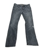 Heritage1981 Button Fly Distressed Men Jeans 34x32 Denim Pants Straight Leg - $29.83 CAD