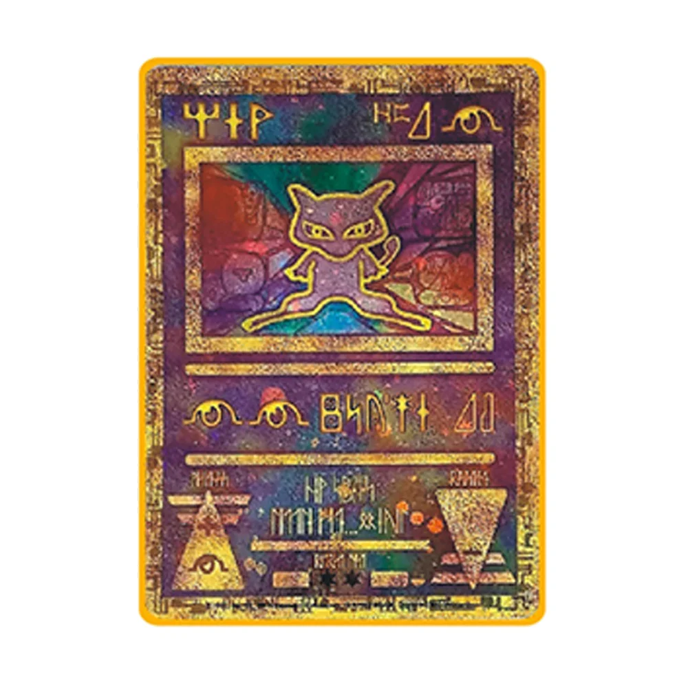 Anime Pokemon Scarlet Violet Ancient Times Mew Charizard Colorful Black Metal - £10.30 GBP