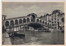 Postcard Venice Ponte di Rialto Bridge Italy - £3.17 GBP