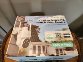 ArmorCope CQ1S-2 White Outdoor Smart PTZ Solar Battery Camera 2 Pack - $88.11