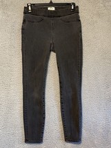 J. Crew Denim Women&#39;s Size 26 Pull On Jegging Skinny Crop Black Jeans St... - $10.89
