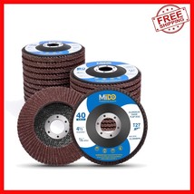 20 Pack Flap Disc 4.5-Inch Assorted Grits for Angle Grinders - Tough &amp; V... - $686.90 MXN
