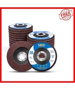 20 Pack Flap Disc 4.5-Inch Assorted Grits for Angle Grinders - Tough &amp; V... - $678.97 MXN