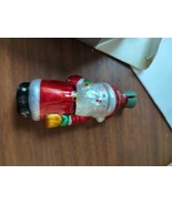 Christmas Avon Glass Santa Claus Miniature Lights Cover Vintage Ornament - £8.92 GBP