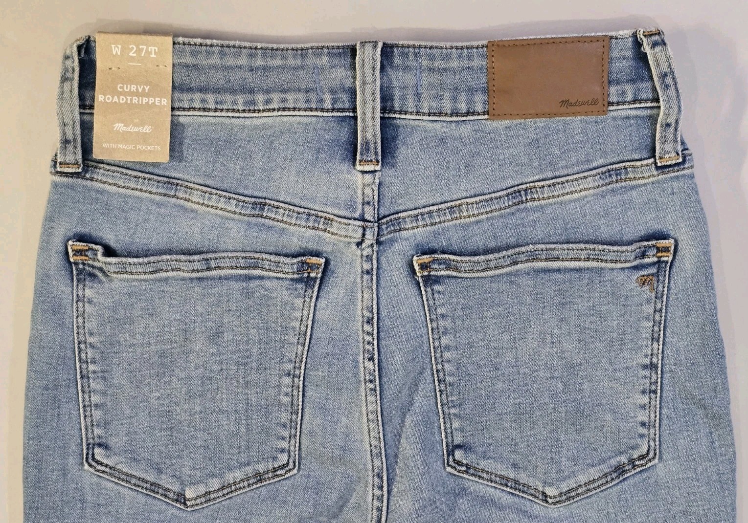 NWT Madewell Curvy Roadtripper Road Tripper Skinny 27T Light Blue Soft Jeans Item image 3
