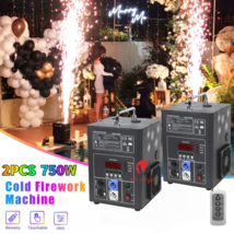 2X750W Cold Spark Machine With Wireless Remote DMX Stage Effect Firework... - €504,78 EUR