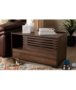 Veve Walnut Brown Finished Cat Litter Box Cover House - €132,77 EUR