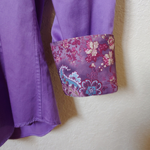 Deluxe Collection | Men's Purple Long sleeve Button down Casual Shirt | Sz. 3 image 11