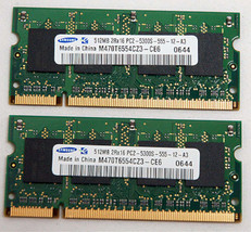 NEW HP Pavilion dv6000 Laptop 1GB DDR2 RAM 434741-001 2 x 512 MB RAM Sticks Pair - $12.18