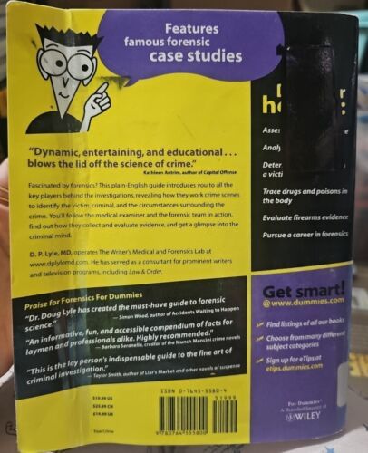Forensics For Dummies (For Dummies Series) D P Lyle MD Item image 2