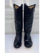 Frye 3477167 Women Size 8 B Tall Black Leather Round Toe Riding  Cowgirl... - $89.09
