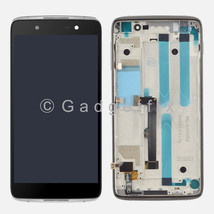 Silver Alcatel One Touch Idol 4 6055Y 6055K Lcd Touch Digitizer Assembly + Frame - £59.14 GBP