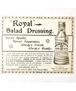 Royal Salad Dressing Mayonnaise 1897 Advertisement Victorian Condiments ... - $373.69 MXN