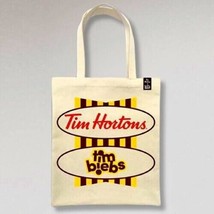 Tim Hortons x Justin Bieber Collection Tim Biebs Canvas Tote Bag New NIP Merch - £11.67 GBP