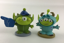 Disney Pixar Alien Remix Monsters Inc Mike Sully 2&quot; PVC Figure Topper Lot - £13.14 GBP