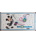 Vintage Walt Disney World Mickey Mouse 20 Magical Years Metal License Pl... - $10.95