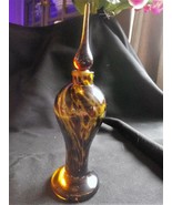 Beautiful 1980&#39;s brown hued pour in perfume bottle - £21.58 GBP