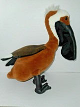 GIANT STAR Pelican Brown Black White Long Floppy Neck Leather Legs 17&quot; Tall 2000 - £14.12 GBP