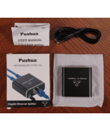 RJ45 Splitter 1X2 Gigabit 1000Mbps Ethernet cable 1 in 2 out Network Spl... - $13.72