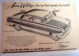 1953  Aero-Willys Automobile Ad Featuring The Aero-Lark 4-Door Sedan - £7.05 GBP