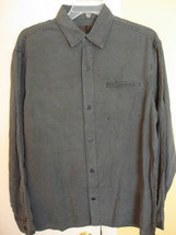 Vertical Robert Comstock Size 3X Gray Linen Cotton New Men&#39;s Button Down... - £61.25 GBP