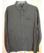 Vertical Robert Comstock Size 3X Gray Linen Cotton New Men&#39;s Button Down... - $78.21