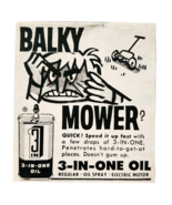 1960 3 In 1 Oil Advertisement Vintage Lawn Mower Lubricant Machine Suppl... - $364.42 MXN