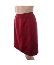 60s Dark Red Skirt 24 Waist XS Vintage Brentshire - £19.65 GBP