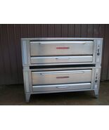 2 BLODGETT 1060 HIGH BTU 120K NATURAL DECK GAS DOUBLE PIZZA OVEN WITH  N... - $9,895.05