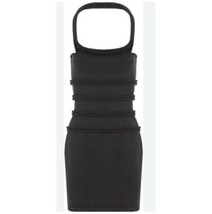 NWT Alexander Wang Bodycon Piped Fitted Off Shoulder Mini Dress Black XS... - $69.95