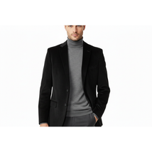 Men's Velvet Sports Coat Grammy Amy Award By BASSIRI , LEONARDI J1042 Black image 3